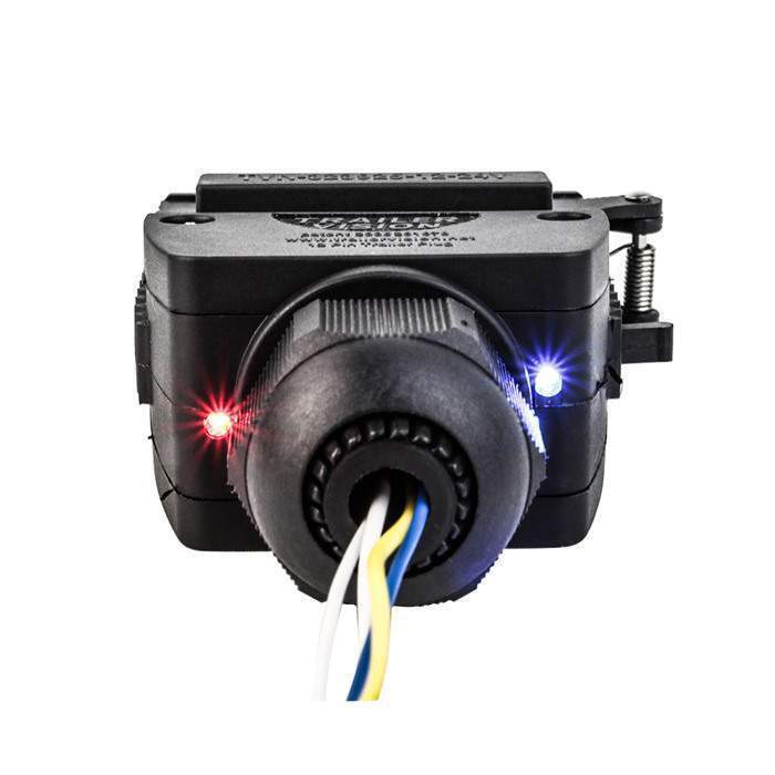 12 Pin Flat Trailer Plug & Socket - Red & Blue LED for AUX Circuit - Image 2