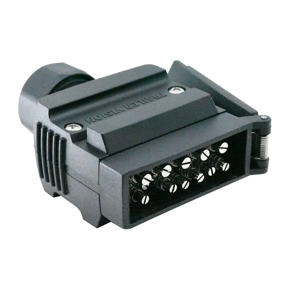 12-Pin Flat Trailer Plug Tornado Springs, Cable Gland & Spring Cover