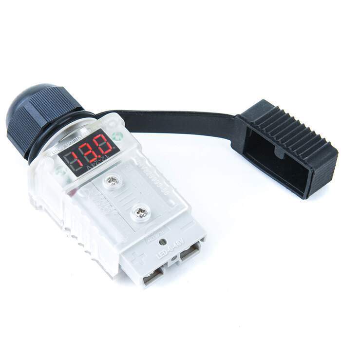 Anderson Plug Voltmeter with Voltage Display - 50A, Black - Image 5
