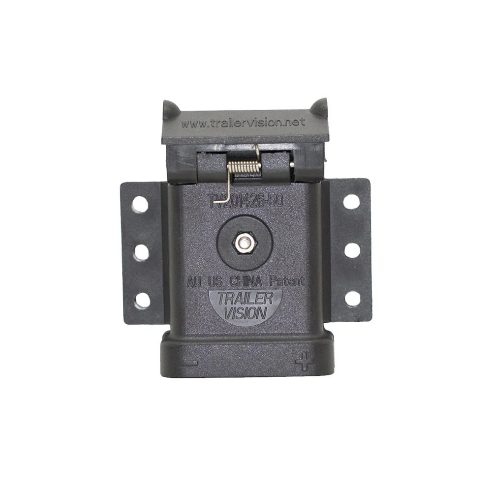50A Anderson Style Connector Cover Surface Mount with LED (Black) - Image 3