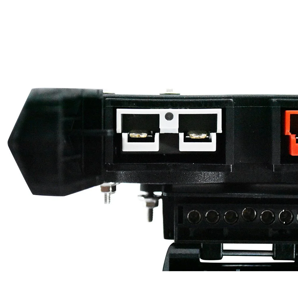 50A Anderson Style Dual Connector Cover with Mounted 7-Pin Flat Socket + Quick Screw LED Connectors - Image 3