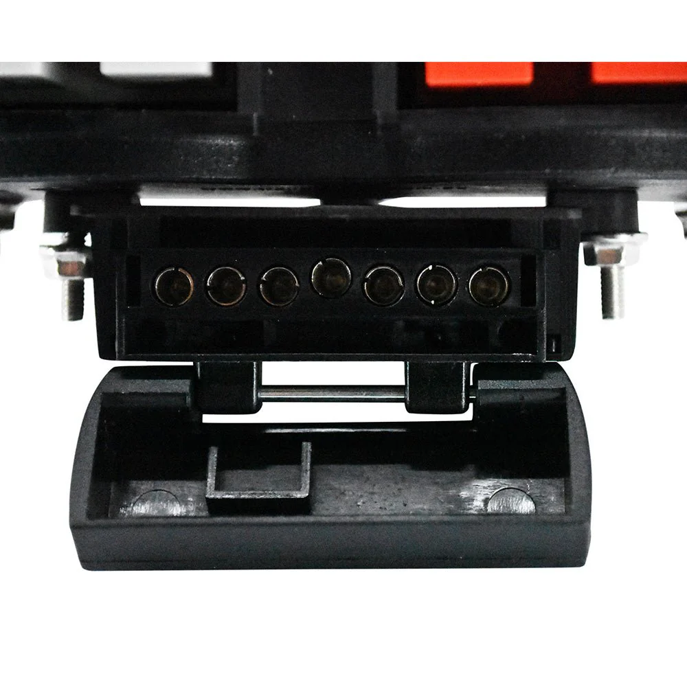 50A Anderson Style Dual Connector Cover with Mounted 7-Pin Flat Socket + Quick Screw LED Connectors - Image 5