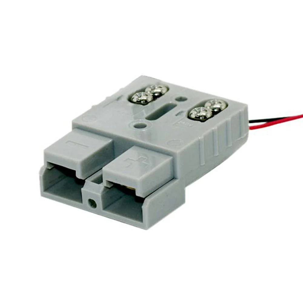 50A Grey Anderson Style Quick Screw Connector with Red LED Light