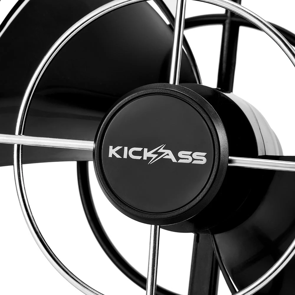 Kickass 12/24v 360°, 3 Speed Caravan fan, Black - Image 3