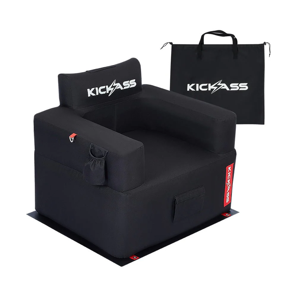 KickAss 120" AirScreen Bundle with Smart Projector, Inflatable Sofa, Armchair, Ottoman and AC Adapter - Image 5