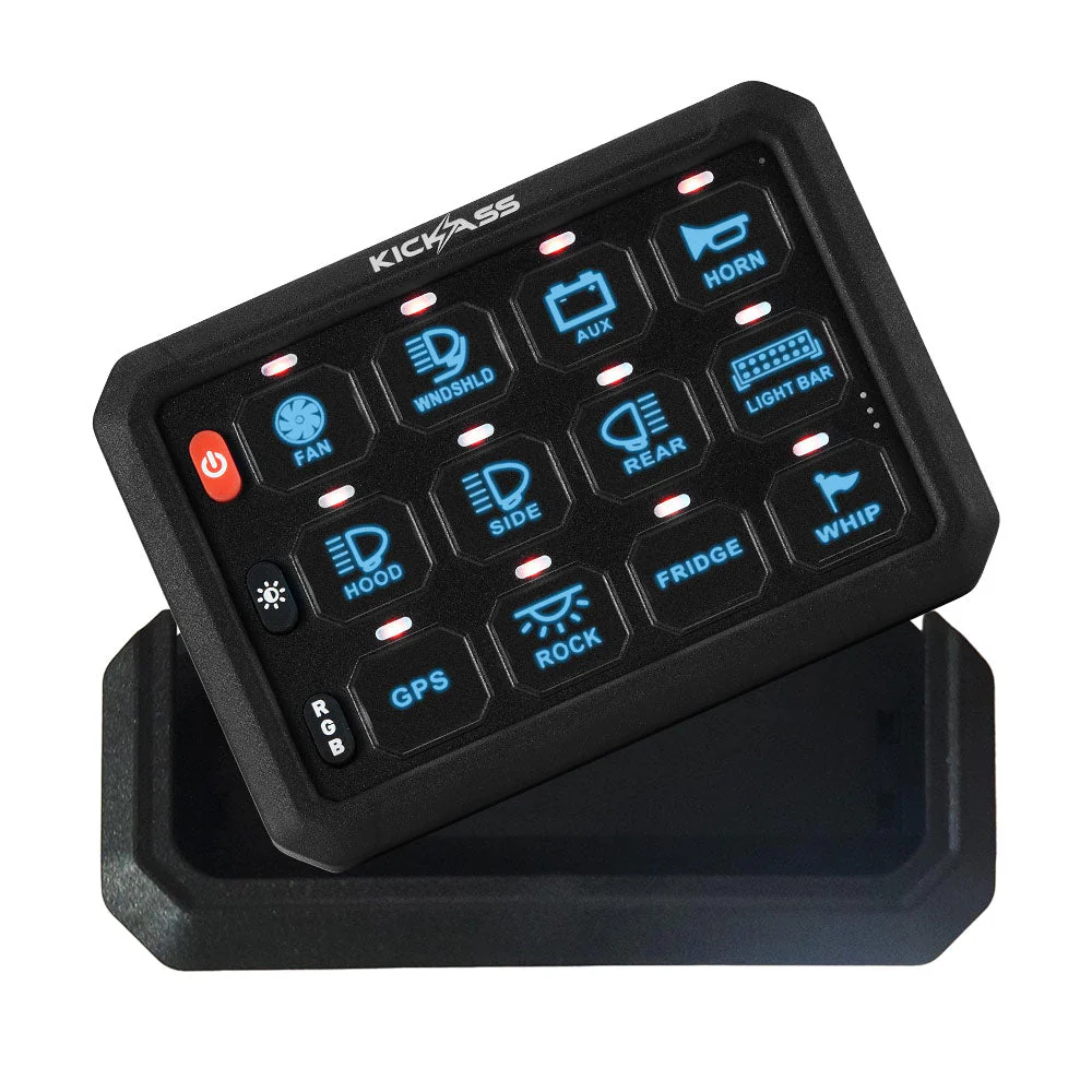 KickAss 12V 12 Gang Wireless Switch Panel MKII - Second Control Panel Only