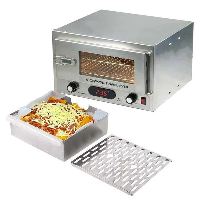 KickAss 12V 130W Portable Travel Oven + Tray Bundle