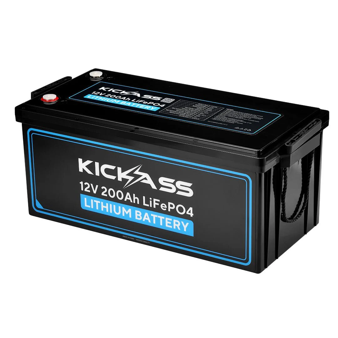 KickAss 12V 200Ah Lithium Complete Dual Battery Kit with 40A DCDC Control Hub, Heavy Duty Wiring Kit and Battery Tray - Image 2