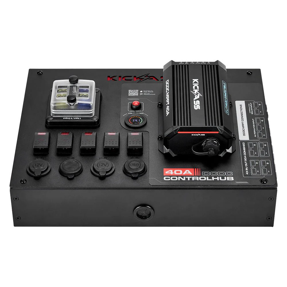 KickAss 12V Control Hub / Panel with Smart 40A DCDC Charger + Integrated Bluetooth - Image 5