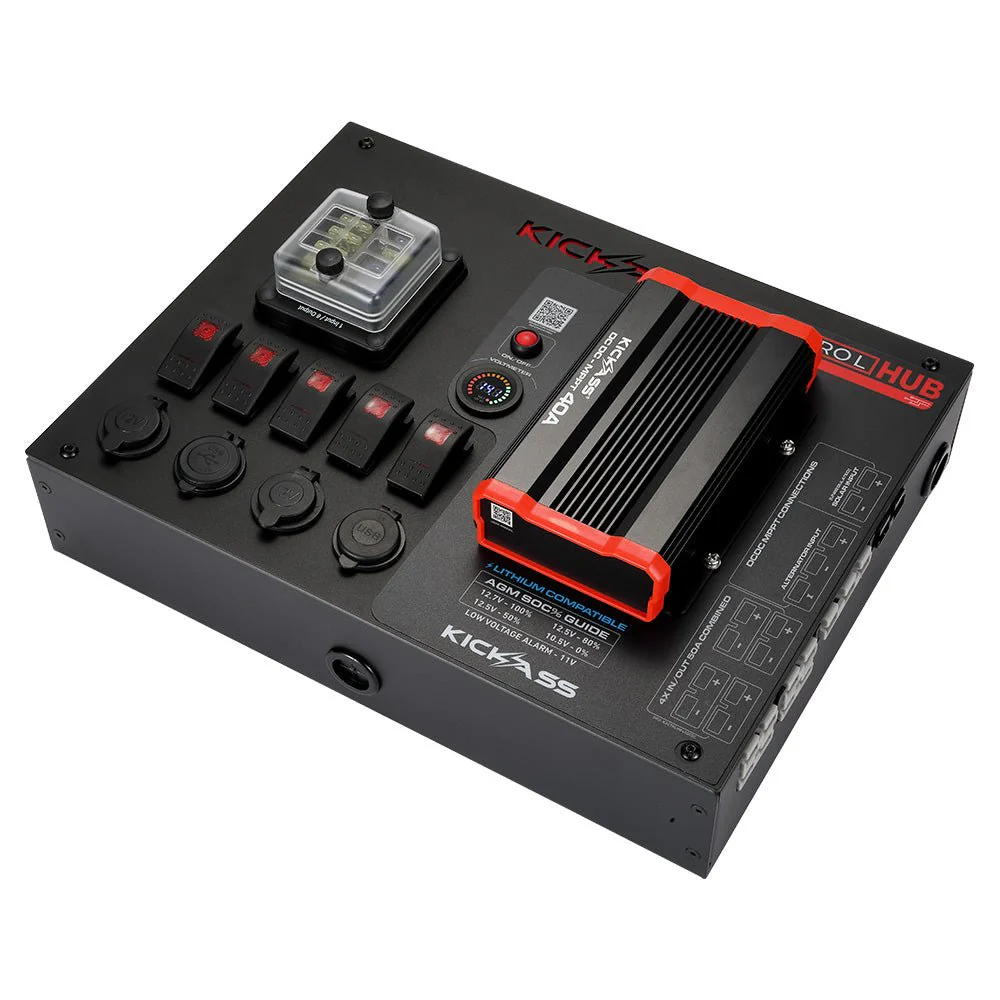 KickAss 12V Control Hub / Panel with 40A DCDC Charger - Image 4