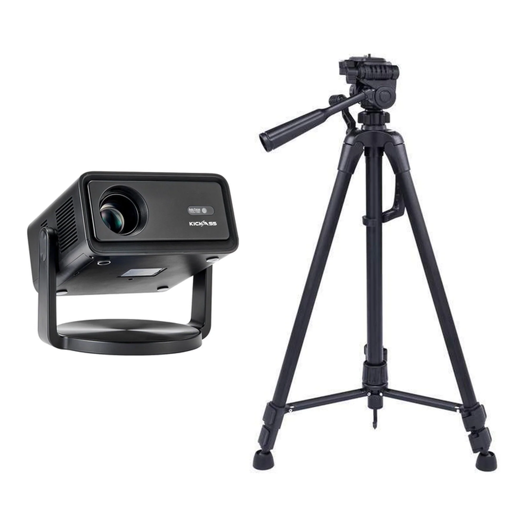 KickAss 12V FHD Outdoor Cinema Smart Projector + Tripod Bundle