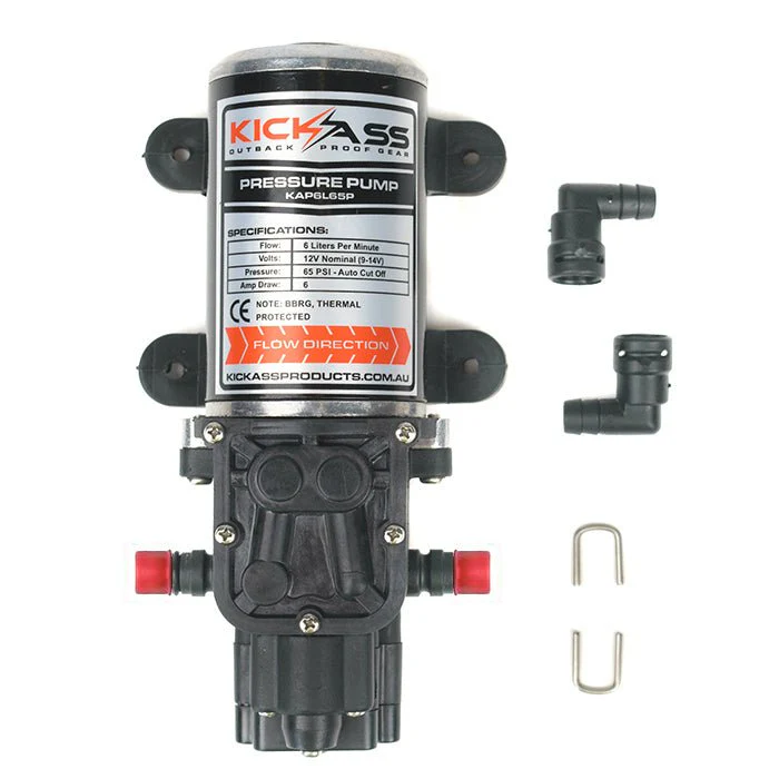 KickAss 12V Water Pump - Self Priming, 6L/minute