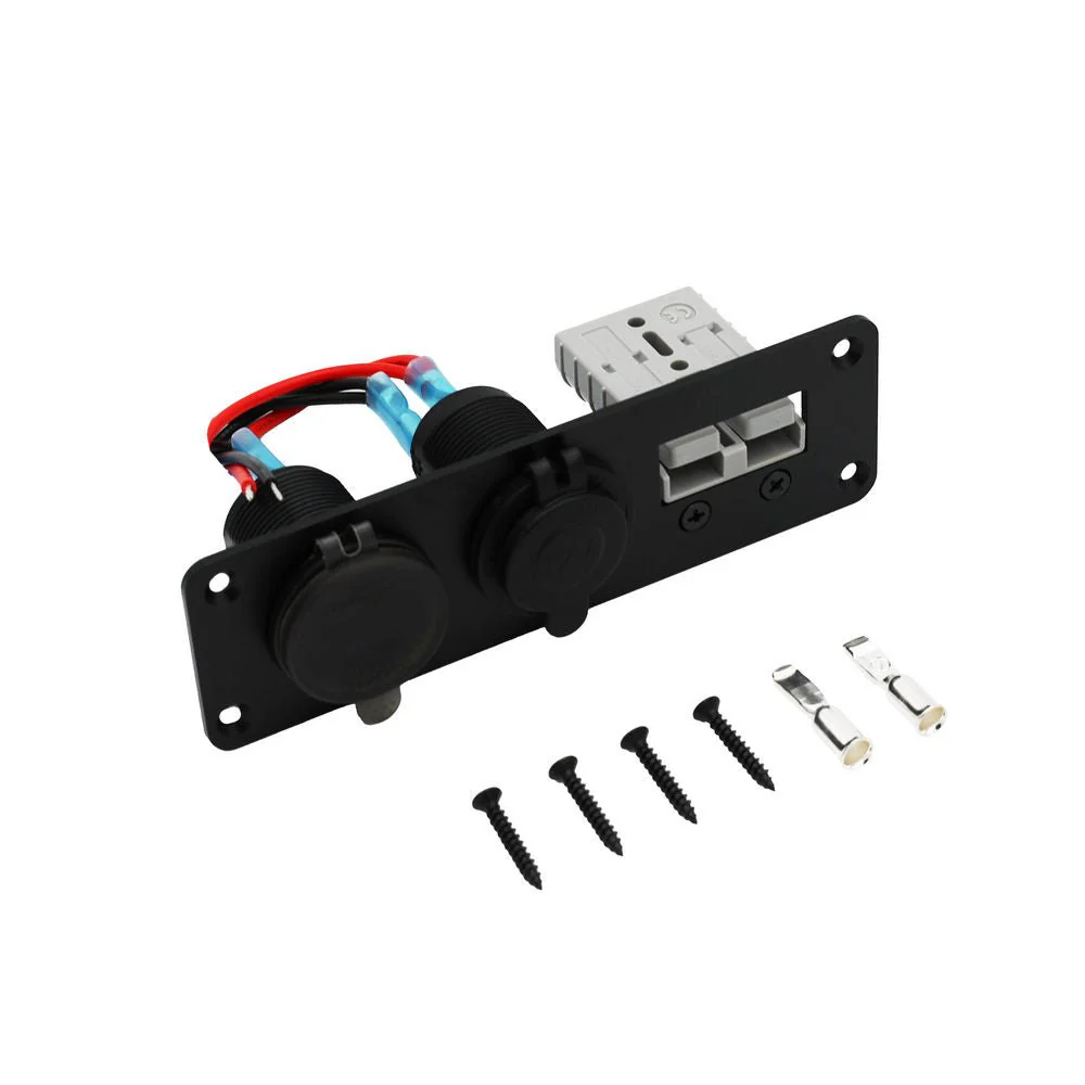 KickAss 3-in-1 Flush Mount - 10A Cigarette Socket, 50A Anderson Socket, USB A 3.1 & USB C 45W - Image 3