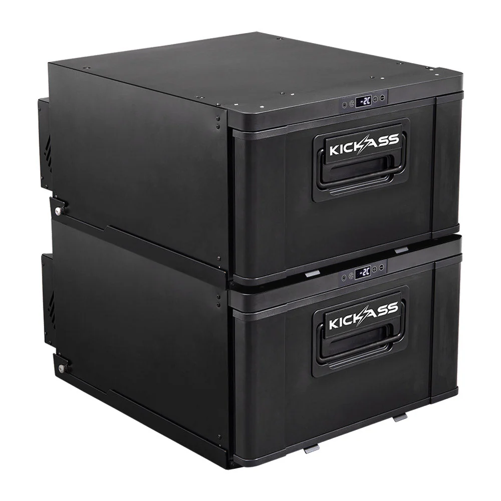 KickAss Twin 30L 12V Drawer Fridge Bundle