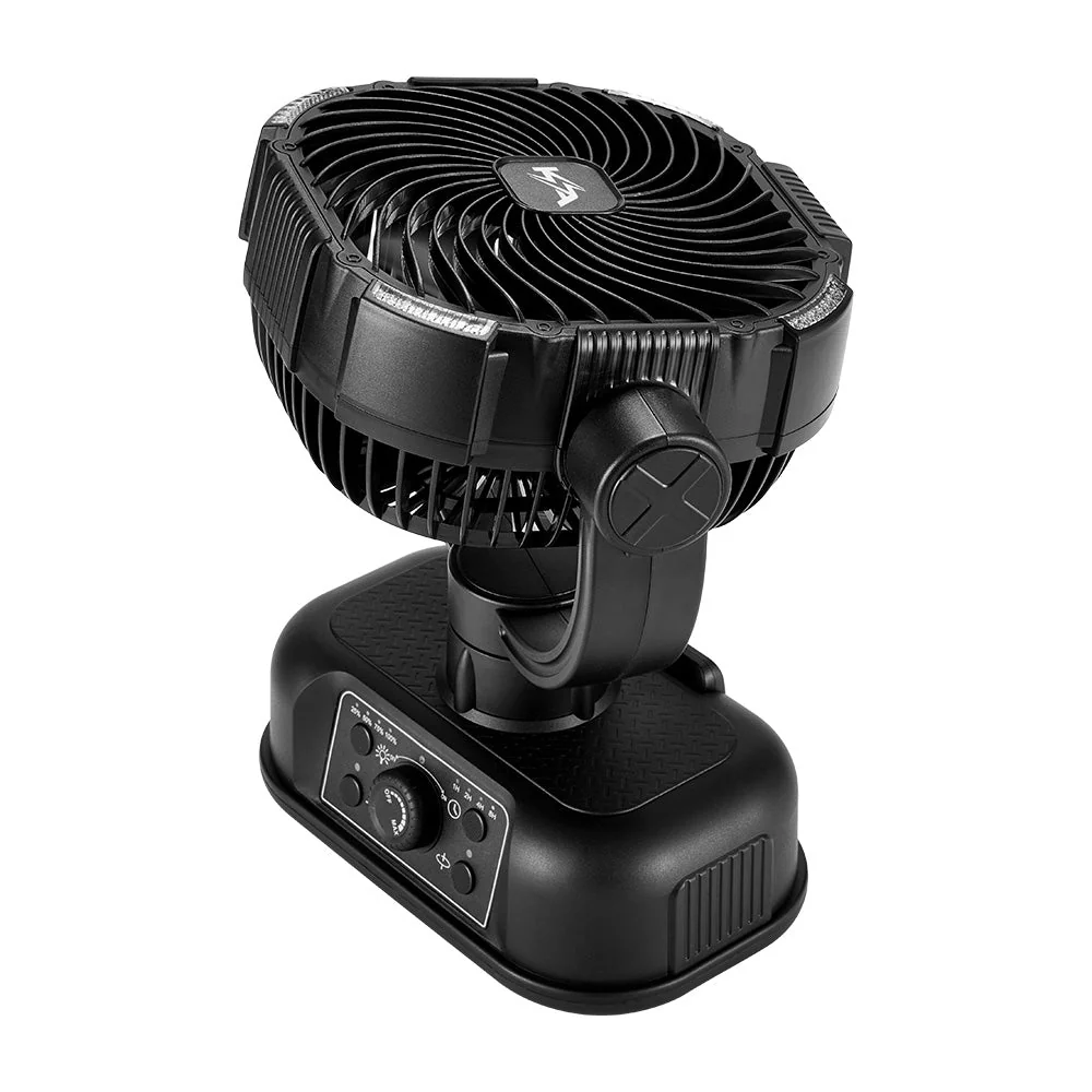 Kickass 360° Oscillating 20,000mAh Camping Fan with Power Bank & Light - Image 7