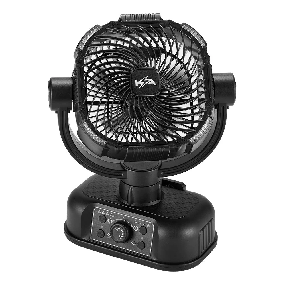 Kickass 360° Oscillating 20,000mAh Camping Fan with Power Bank & Light - Image 8