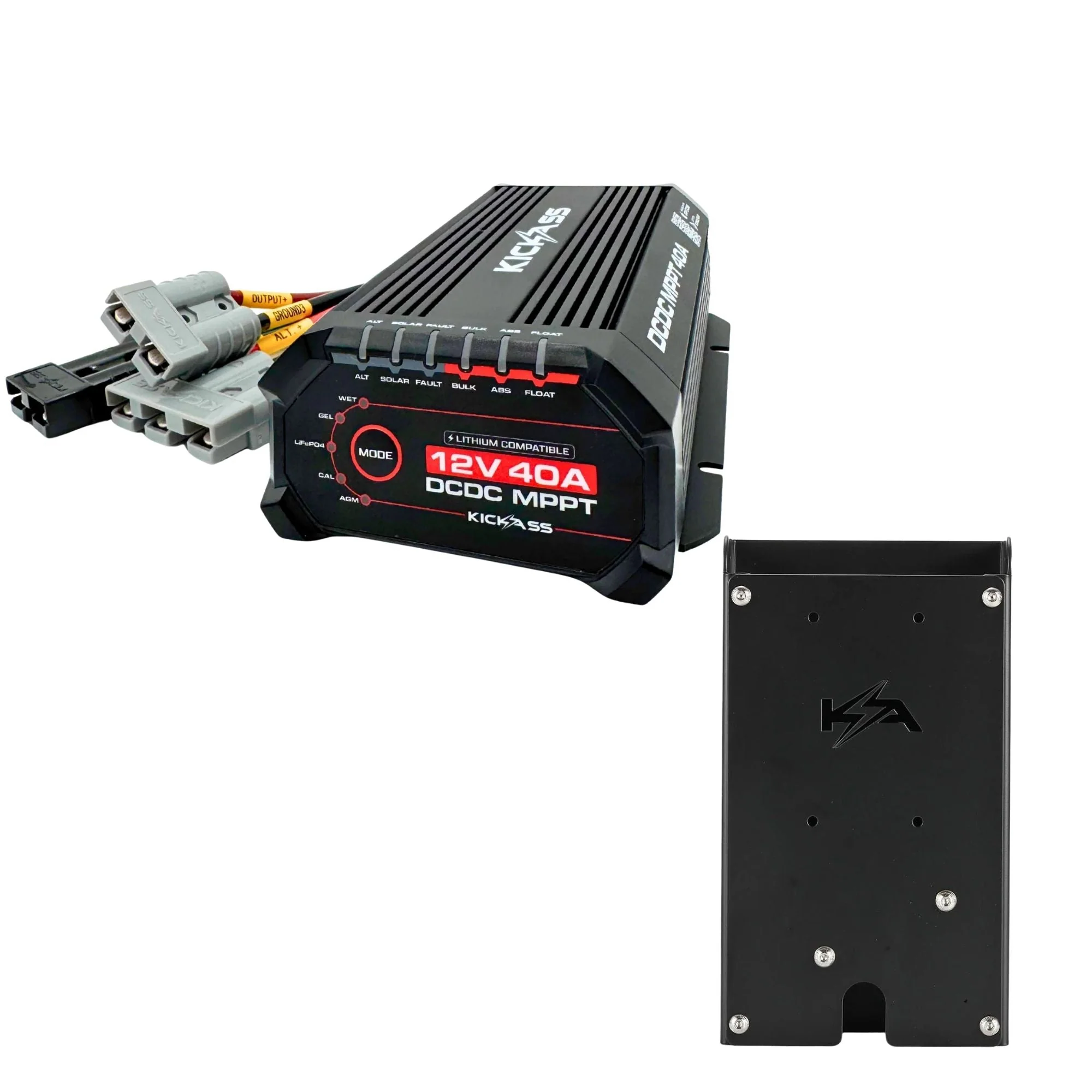 KickAss 40A Smart DCDC Charger + Accessory Panel Bundle