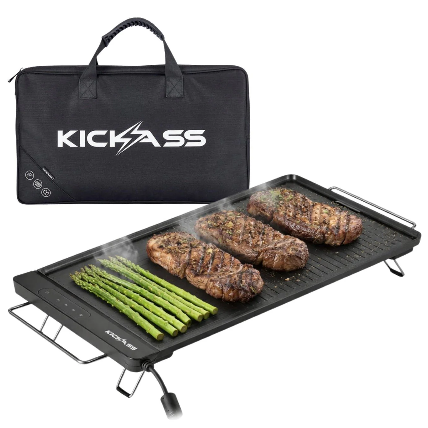 KickAss 50CM Portable Electric BBQ- 1400W & Rechargeable Lithium Vacuum Sealer Bundle - Image 2