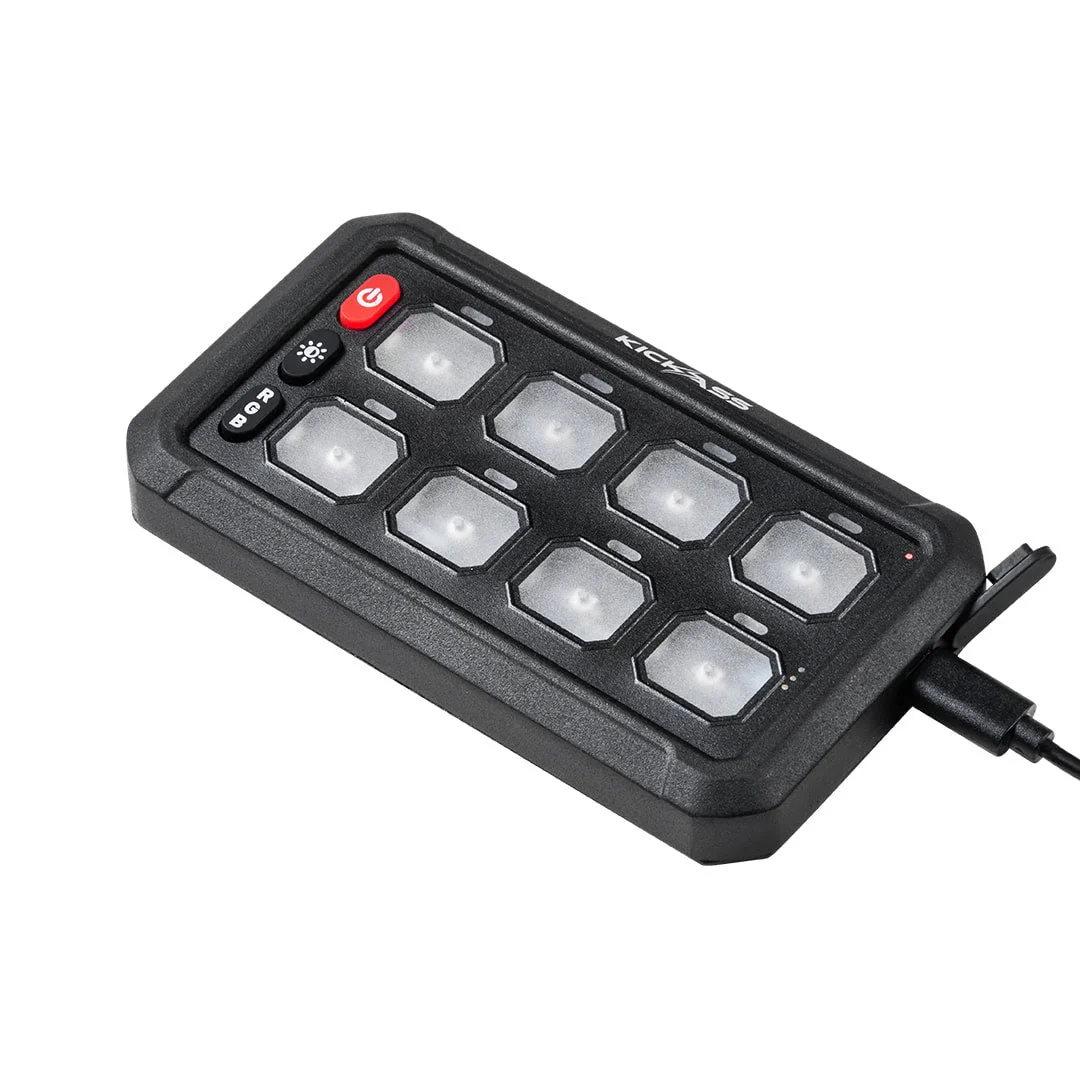 KickAss 12/24V 8 Gang Wireless Switch Panel with Magnetic Charging Cradle - MKII - Image 12