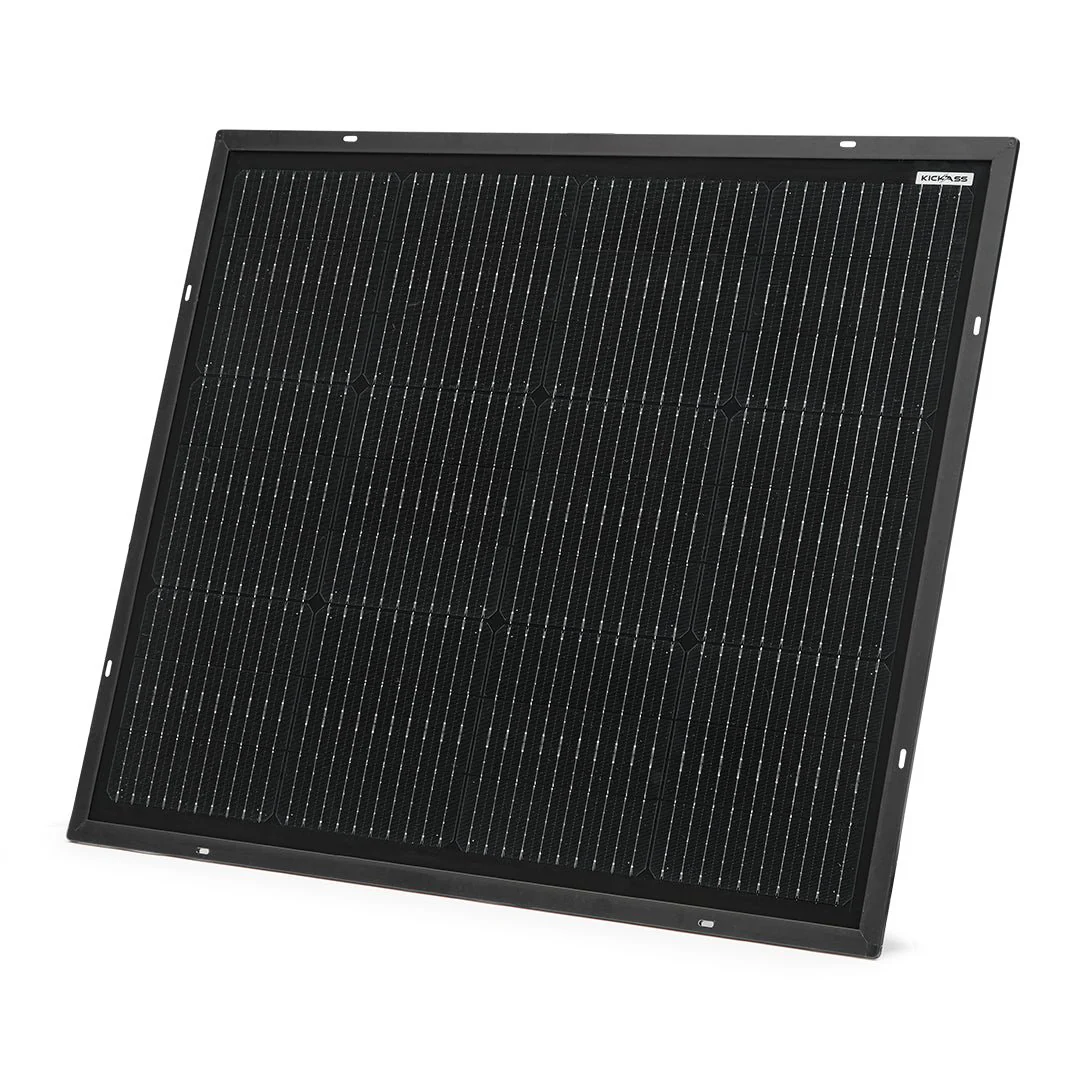 KickAss 12V 80W Ultra Slim Fixed Glass Solar Panel