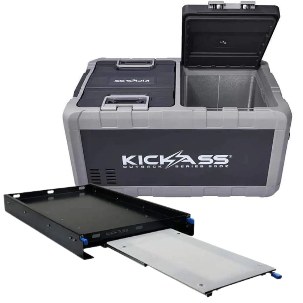KickAss 95LDual Zone Fridge/Freezer + Fridge Slide Bundle