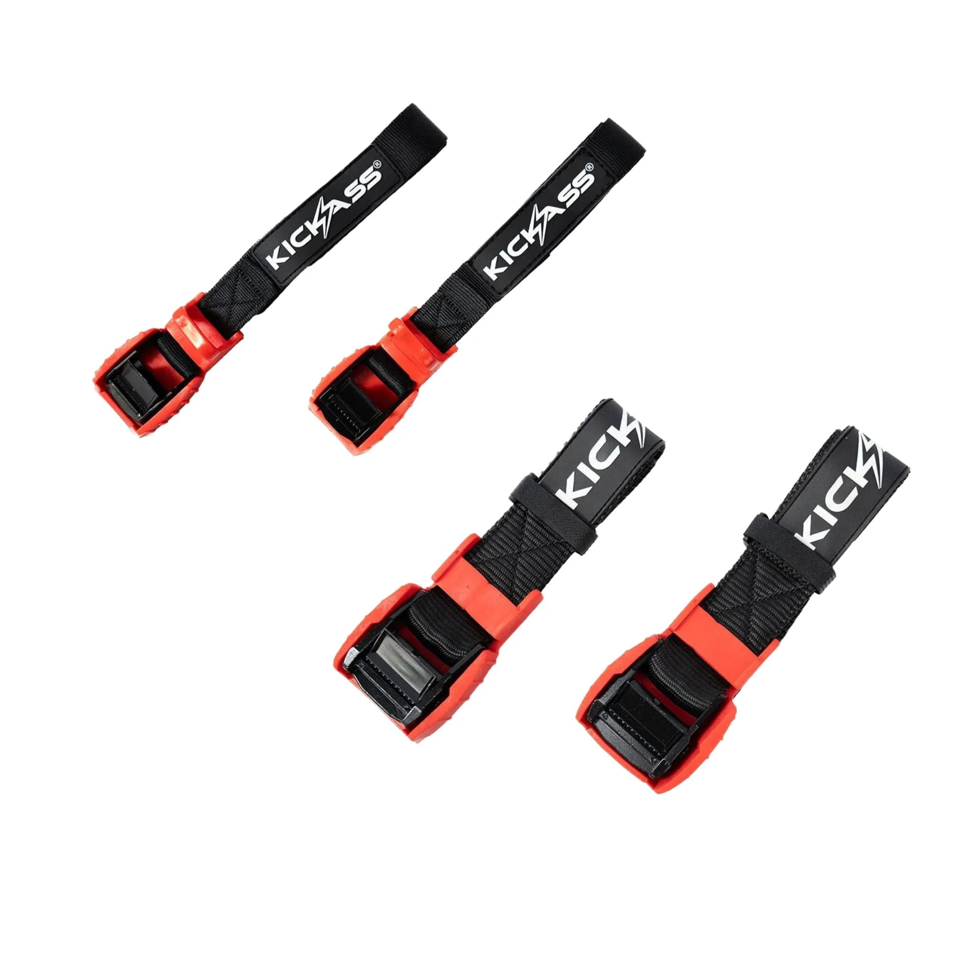KickAss Cam Buckle Strap 38mm x 1.0m Pair + Cam Buckle Strap 25mm x 1.0m Pair Bundle