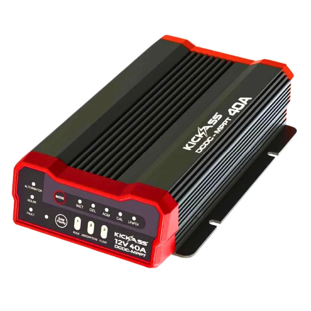 KickAss 12V/24V 40A DCDC Charger with Solar MPPT & Pre-Wired Anderson Plug - Image 3