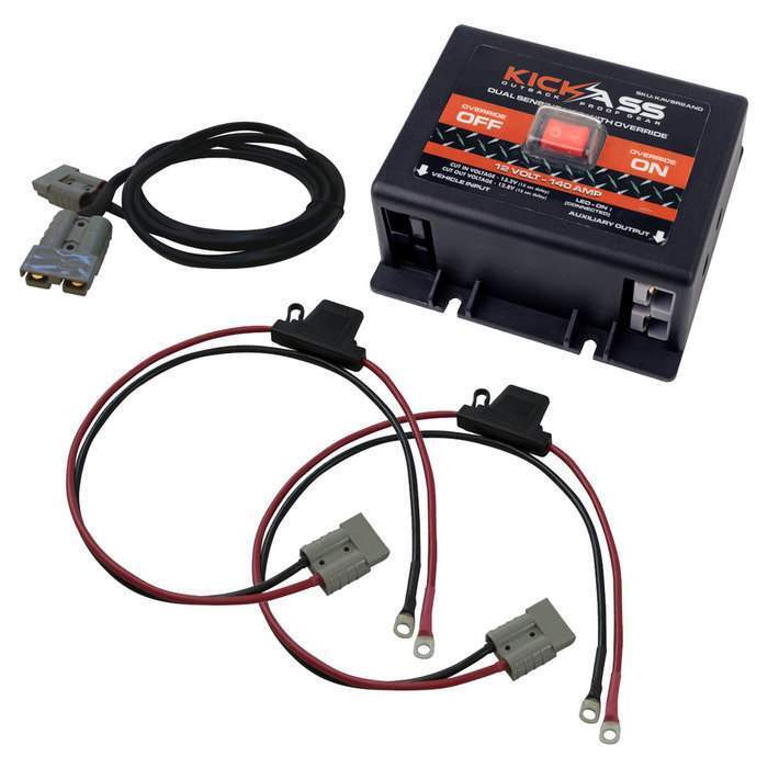 KickAss Dual Sensing Voltage Sensitive Relay (VSR) + Inline Fuse Bundle