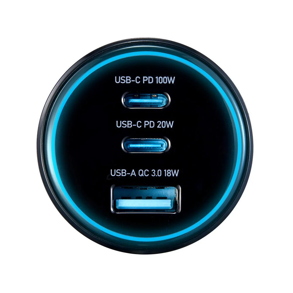 KickAss Fast Charging 100W USB-C/A Car Charger - Image 2
