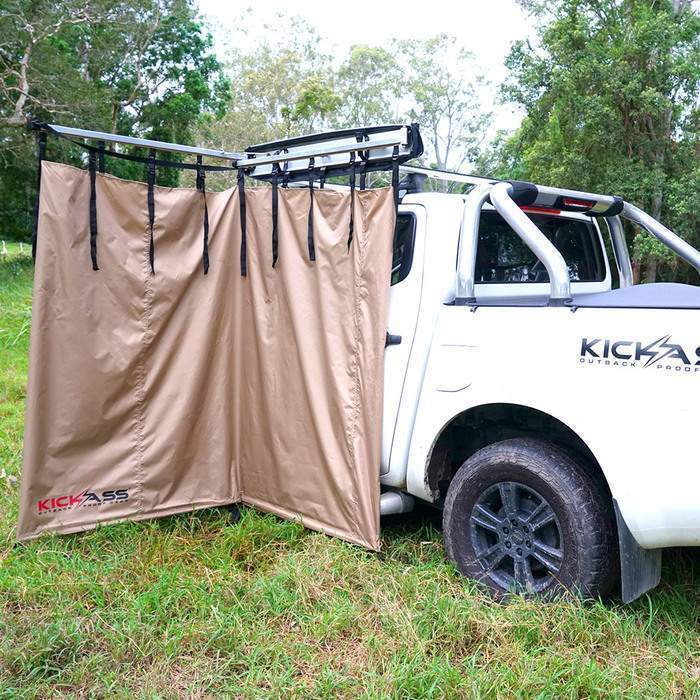 KickAss Fold Out Shower Tent & Change Room with Rechargeable Portable Lithium Shower - Image 4