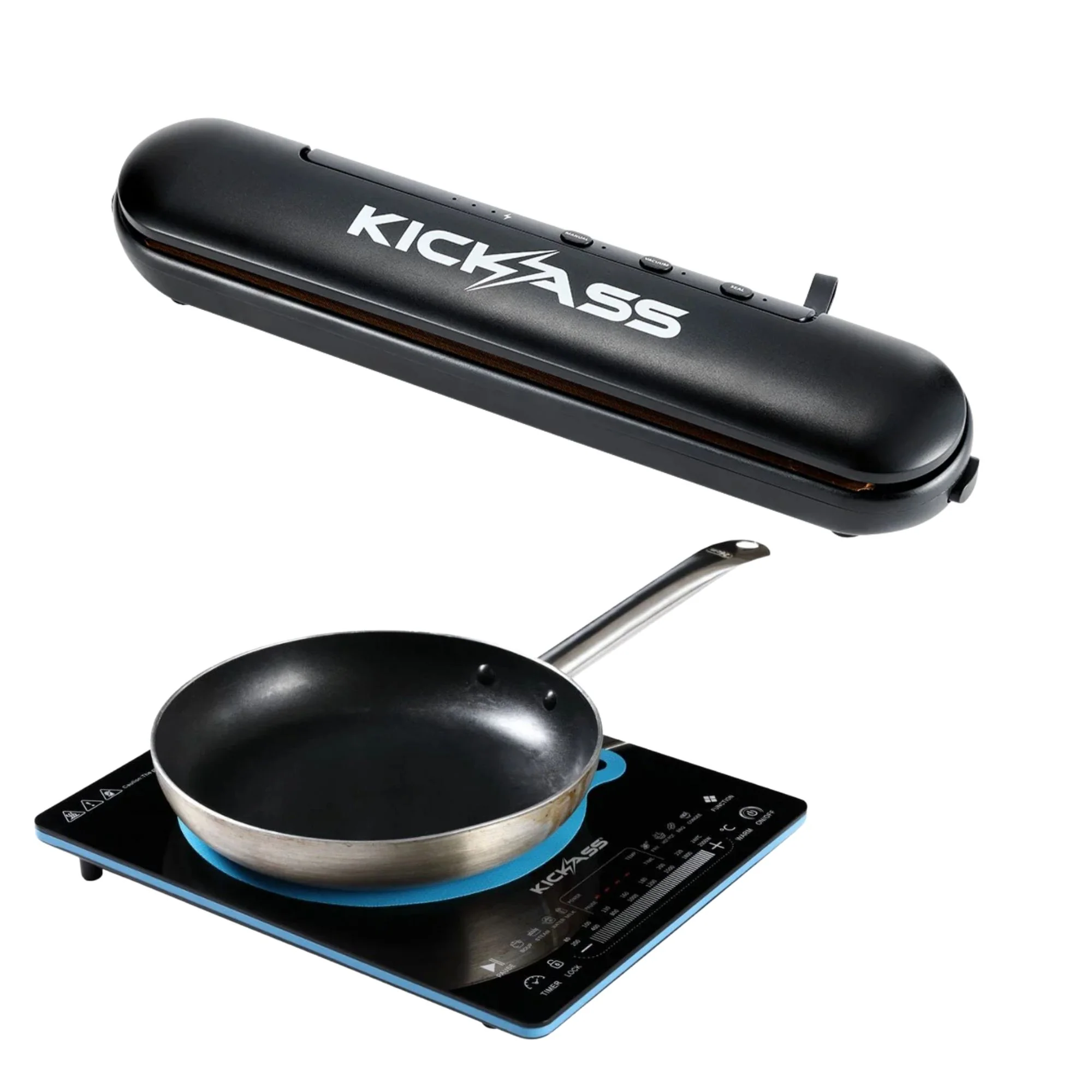 KickAss Induction Cooktop + Lithium Vacuum Sealer Bundle