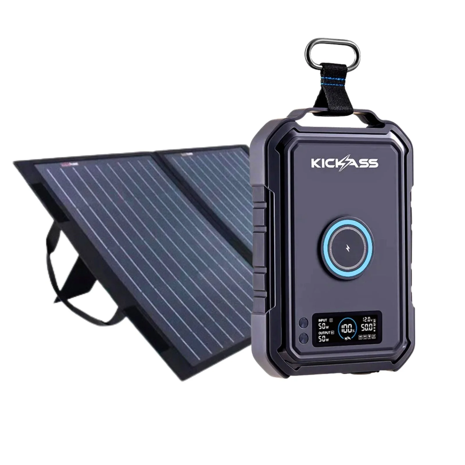KickAss KickCharge Power Pack 12Ah / 150Wh + 50W Microlite Solar Panel Bundle