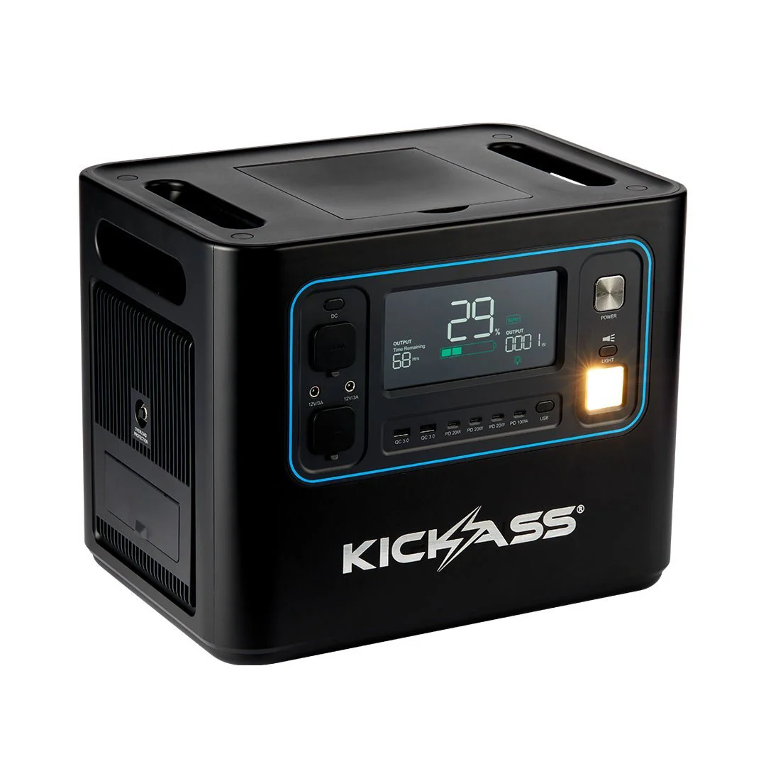 KickAss KickCharge 2400 Lithium Power Station & Portable 12V Fridge/Freezer Bundle - Image 2