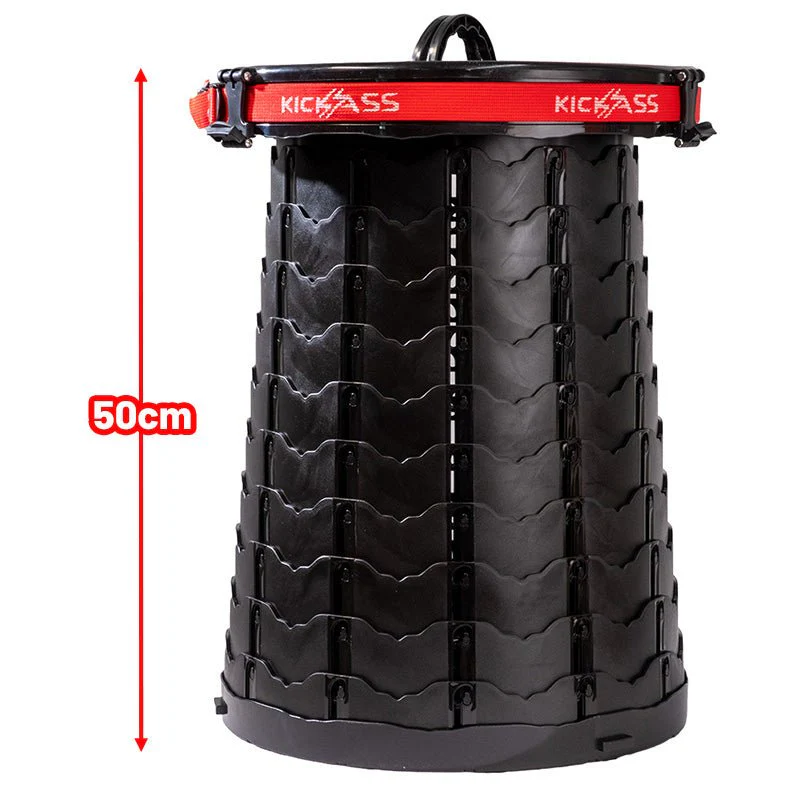 KickAss Large Portable Outdoor Pop Up Stool/Bin with Lid - Image 10
