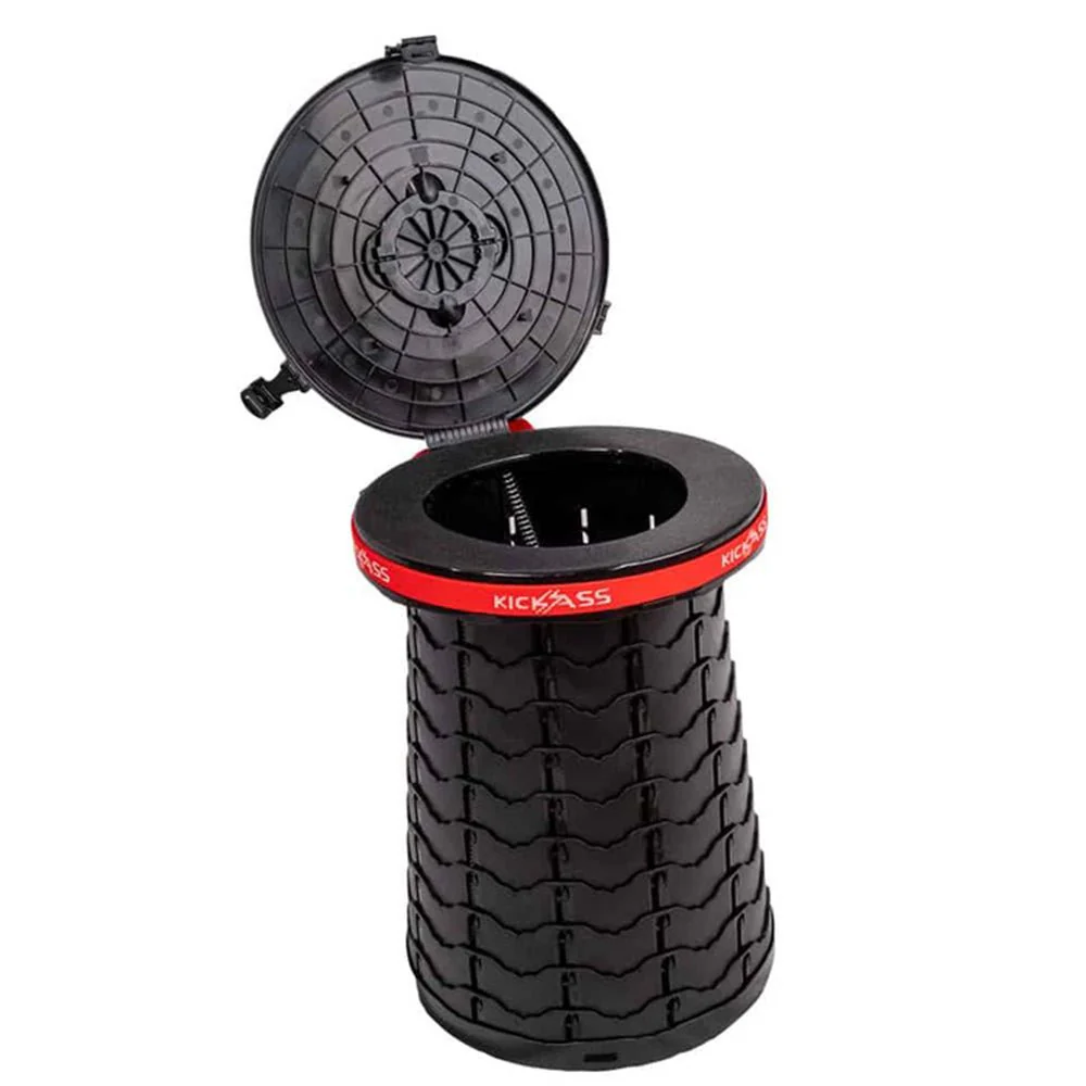 KickAss Large Portable Outdoor Pop Up Stool/Bin with Lid - Image 8