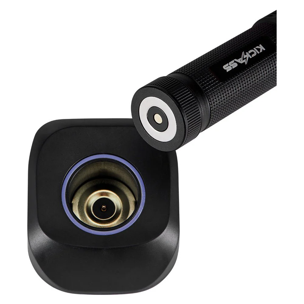 KickAss LED Torch Flashlight with Charging Dock & Wall Mount - Image 5