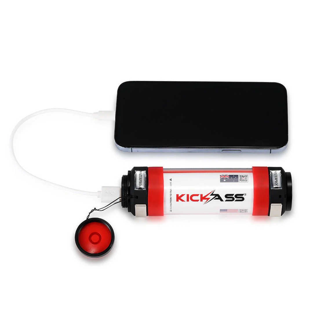 KickAss Rechargeable LED Torch with Power Bank - Small - Image 10