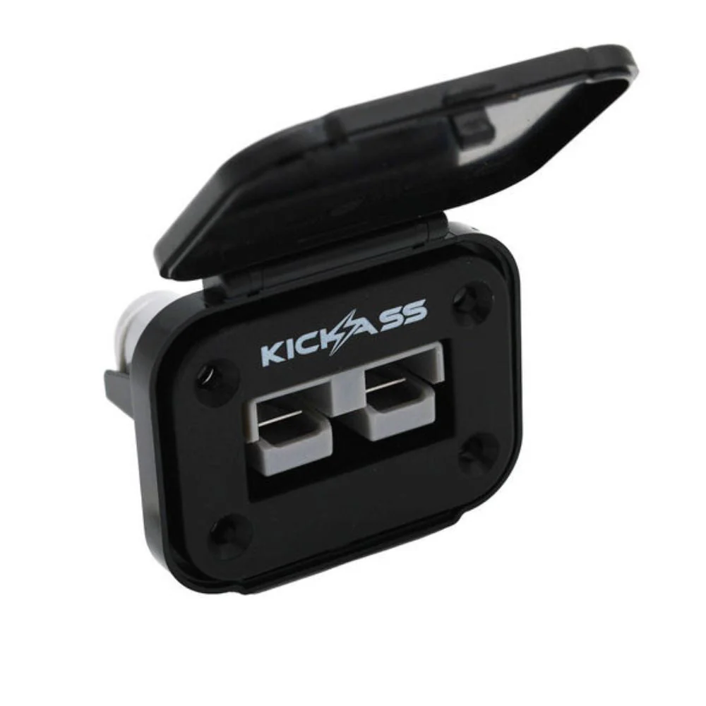 KickAss Panel Mount 50A Anderson Style Connector with Dust Cover
