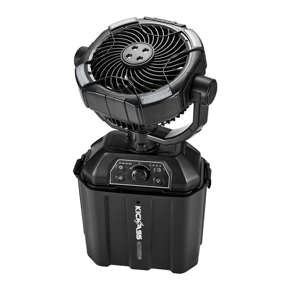 KickAss Portable 20,000mAh Misting Fan with LED & Power Bank for Camping - Image 6