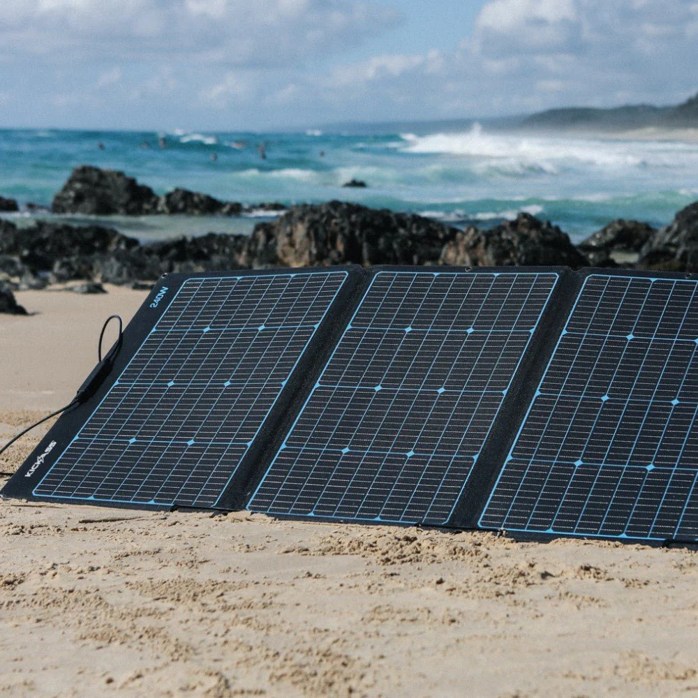 KickAss 12V 240W Premium Folding Portable Solar Panel - Image 2