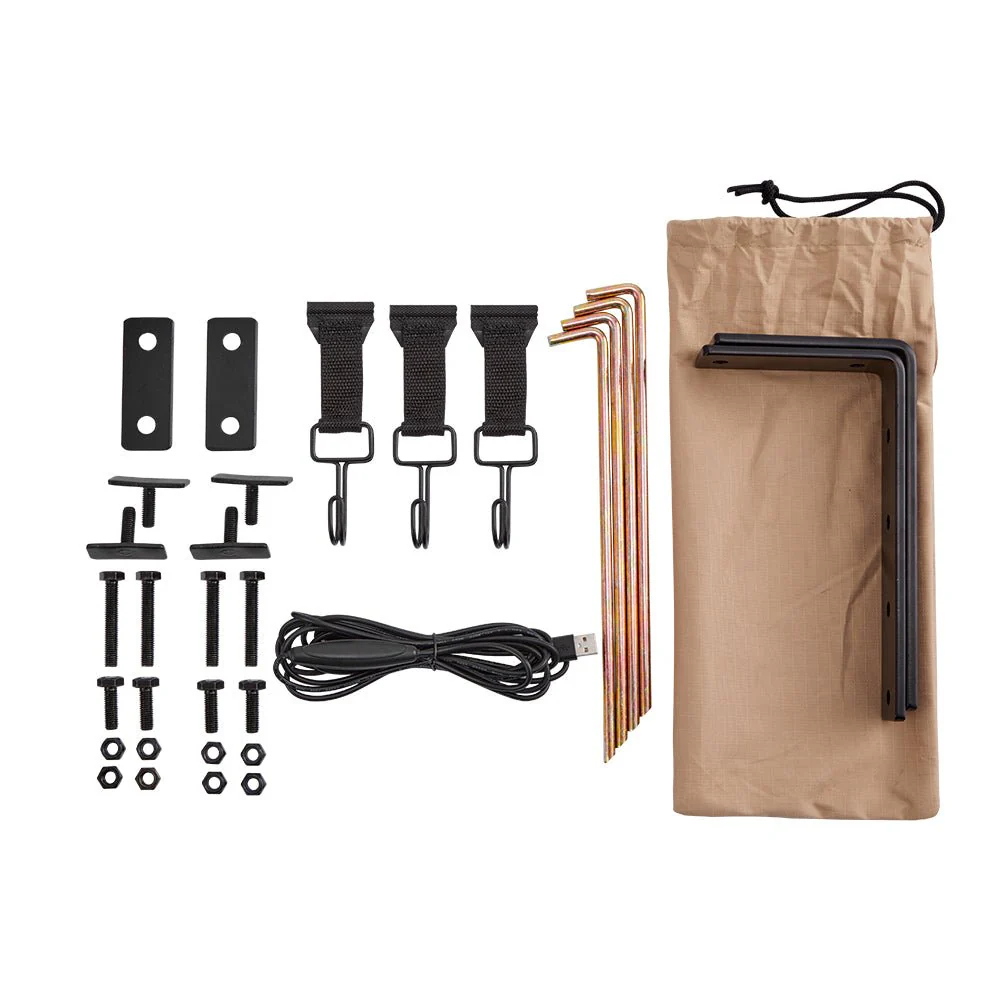 KickAss Premium Shower Awning with Swing Arm & LED Light Strip - Image 10