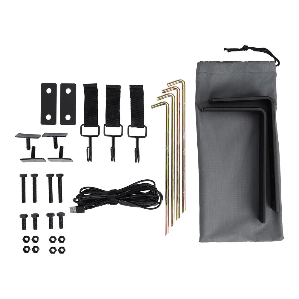 KickAss Premium LEFT Fold-Out Shower Tent Awning and Camping Change Room with LED lighting - Image 11