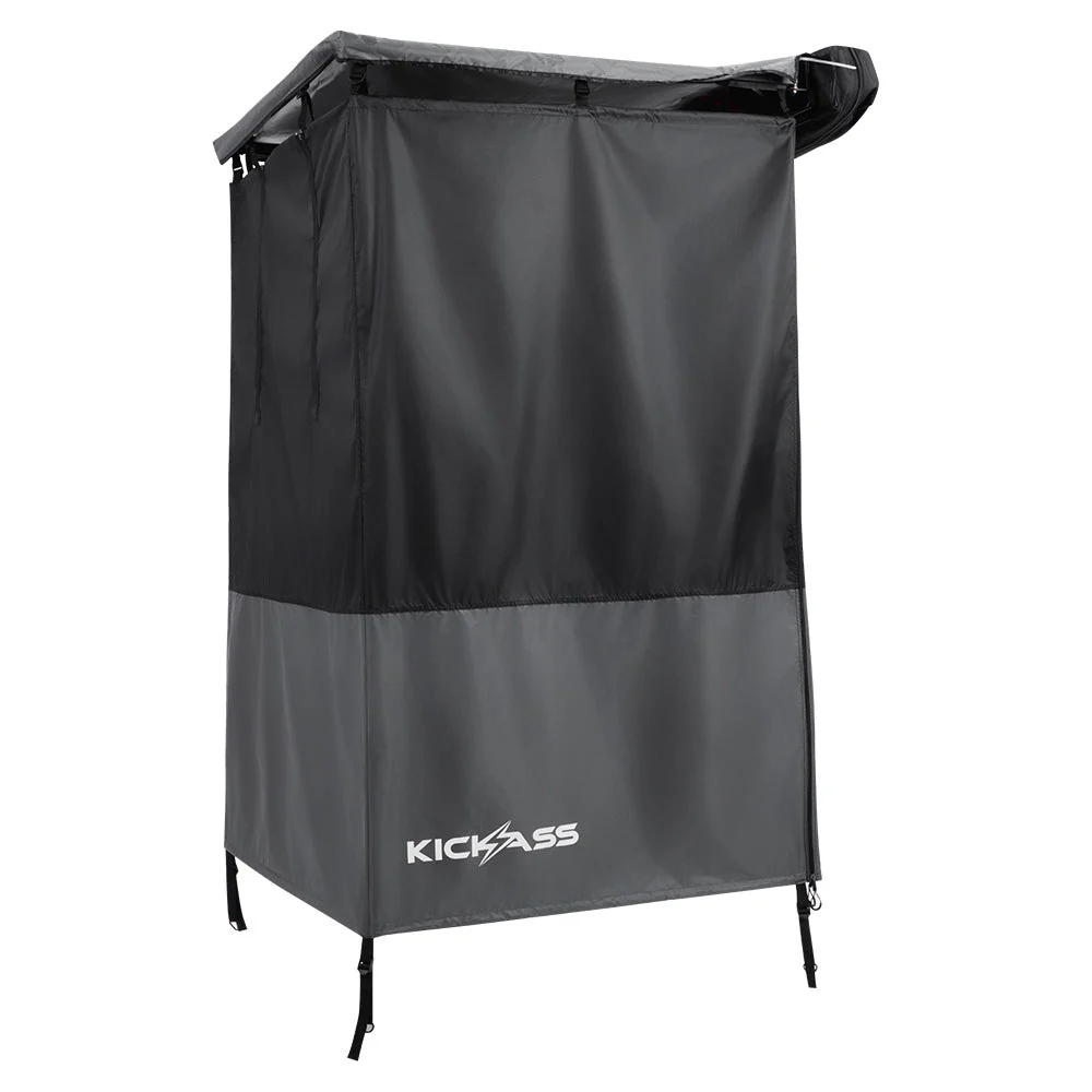 KickAss Premium LEFT Fold-Out Shower Tent Awning and Camping Change Room with LED lighting - Image 4