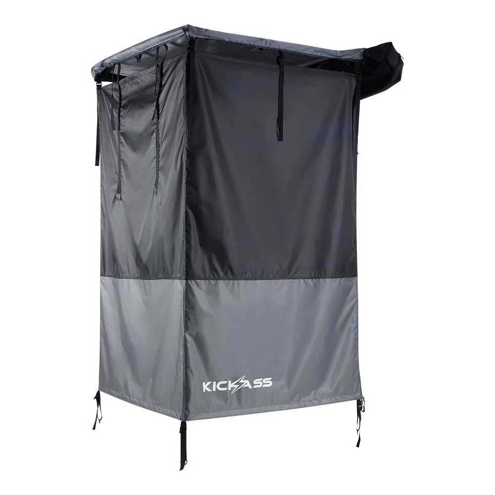 KickAss Premium RIGHT Fold-Out Shower Tent Awning and Camping Change Room with LED lighting - Image 5