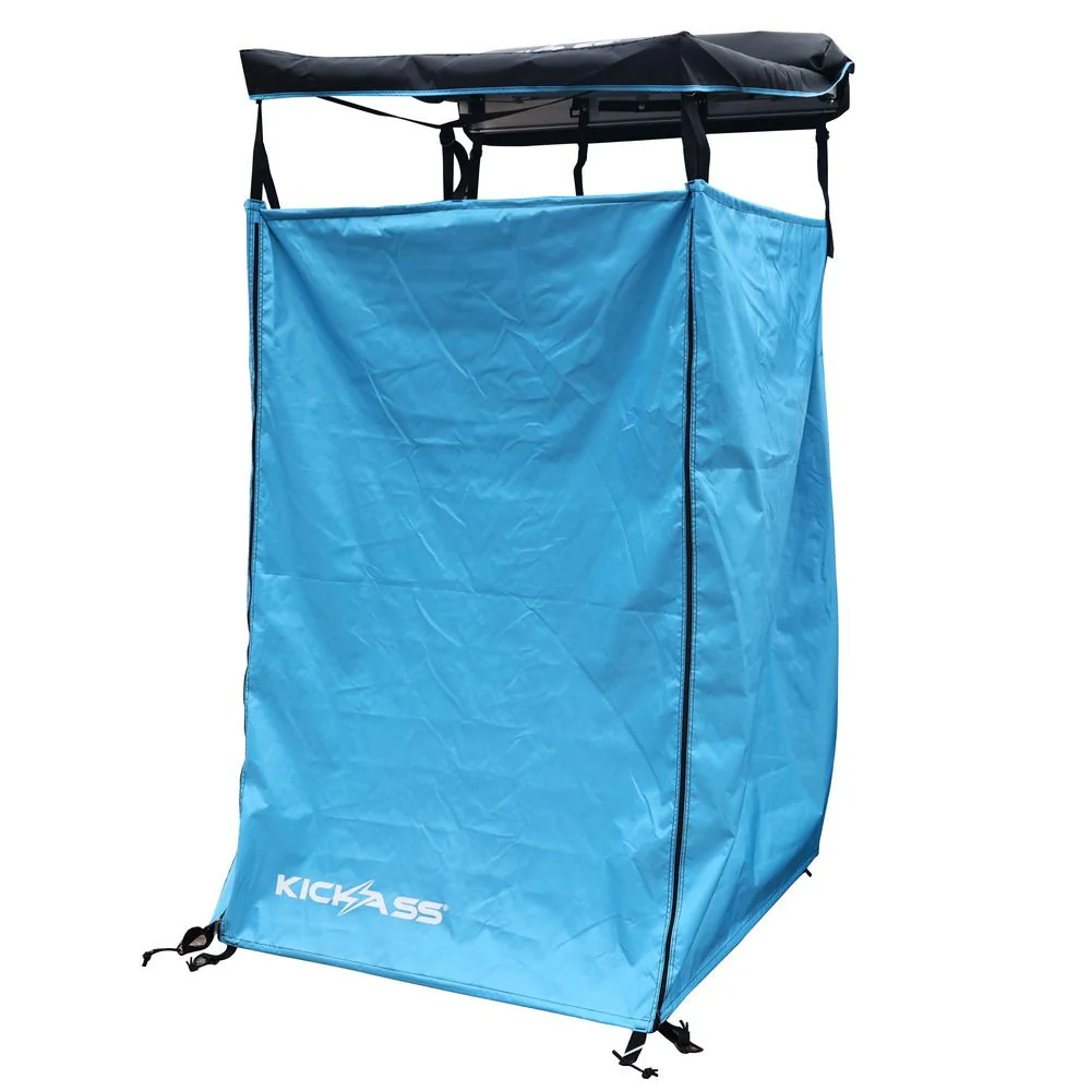 KickAss Premium Shower Awning in Blue & Instant Camping Hot Water System 6L Combo - Image 2