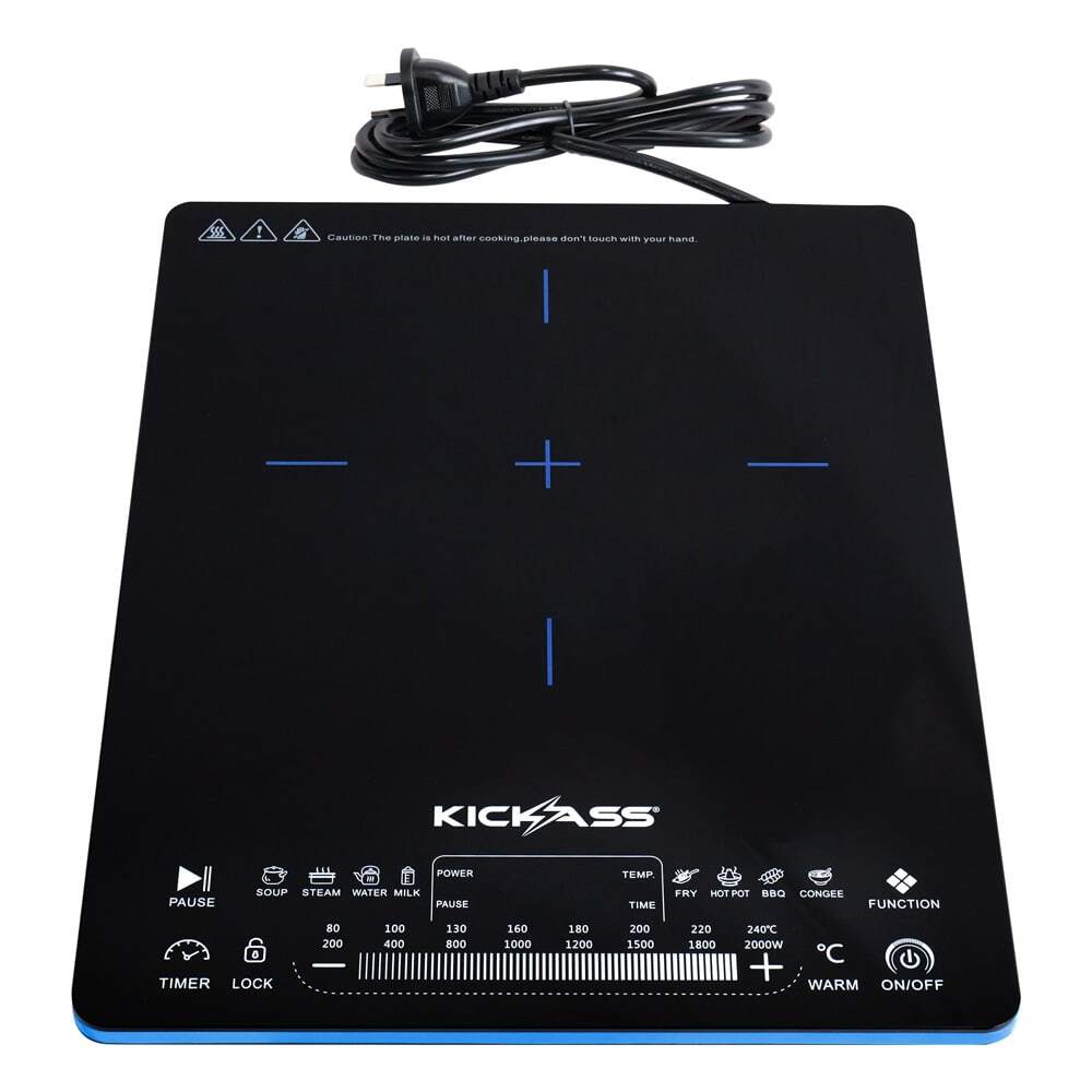 KickAss Quickfire Portable 600W Electric BBQ & Induction Cooktop Combo Cooktop + BBQ - Image 3