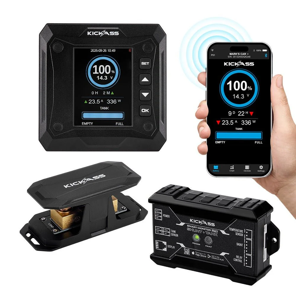 KickAss 600A Smart Shunt with Battery and Tank Monitor - Image 2