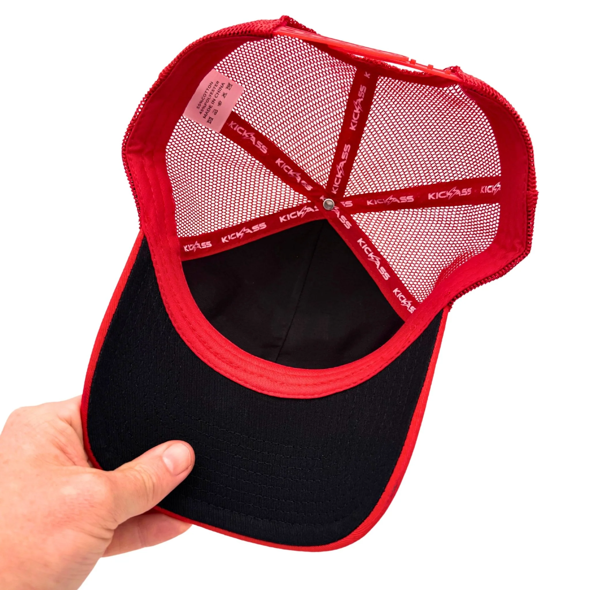 KickAss Snapback Trucker Cap - Red - Image 2