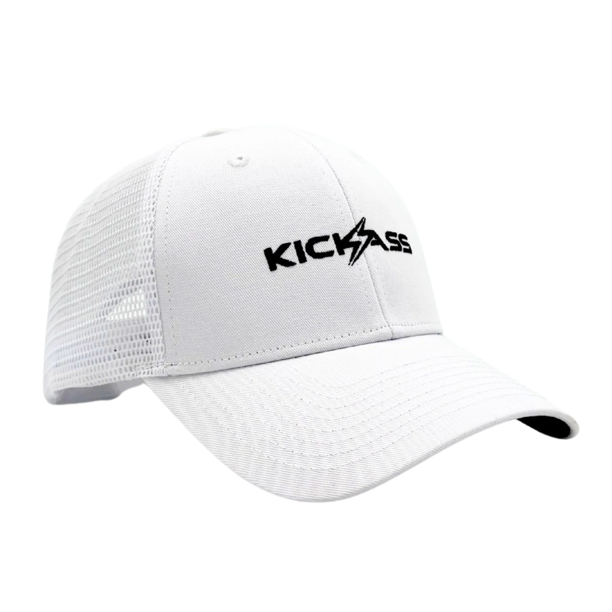 KickAss Snapback Trucker Cap - White