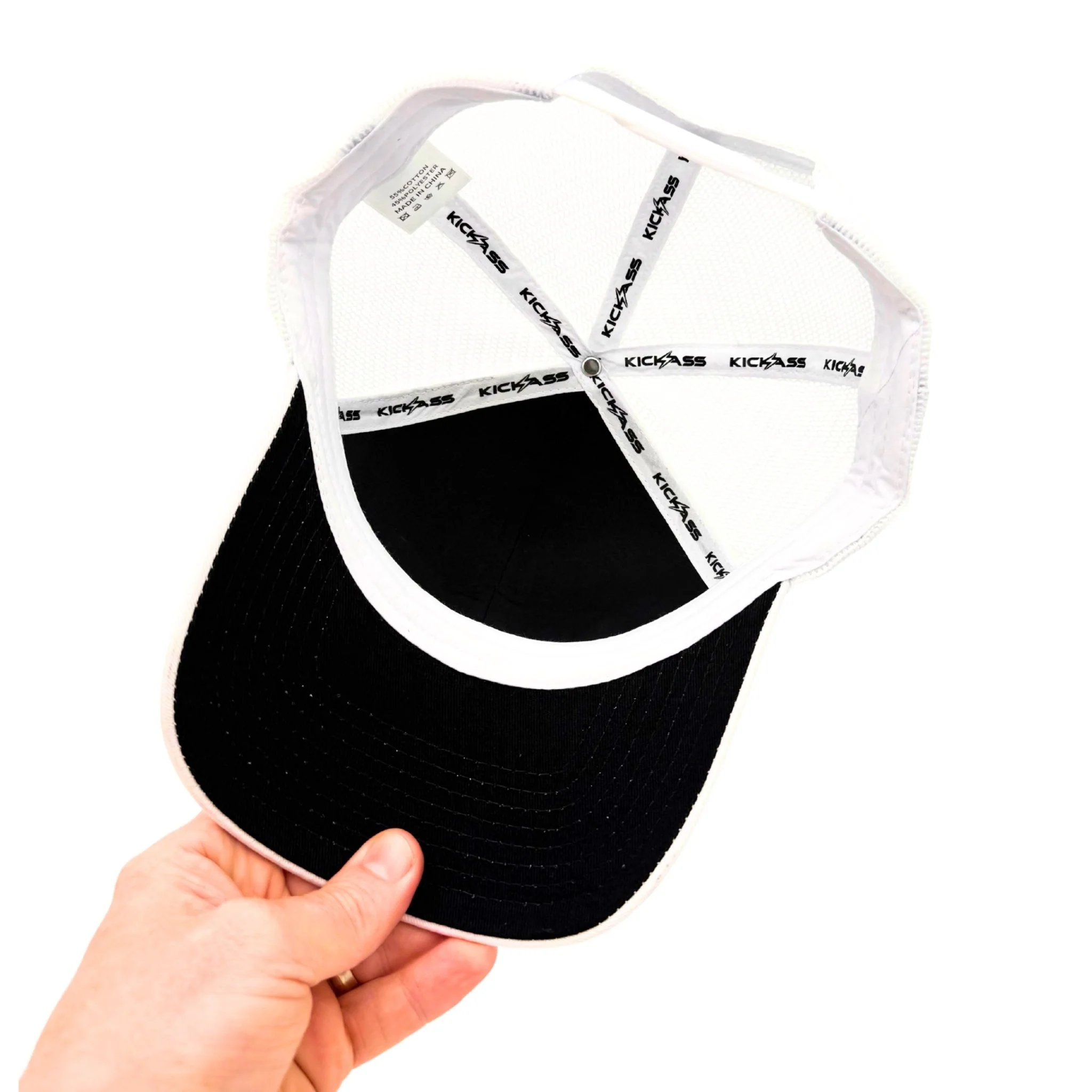 KickAss Snapback Trucker Cap - White - Image 3